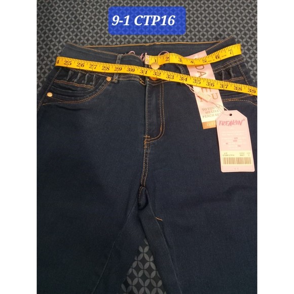 CTP JEANS STRETCH DENIM BLUE WAIST 31 iN ,9-1 CTP16,  BUTT LIFTING, SKINNY JEANS - Picture 3 of 11